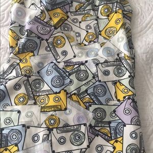 LuLaRoe Cassette Tape Leggings